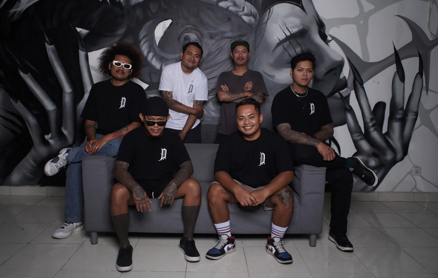 The Downunder Tattoo Bali team at the studio in Kuta